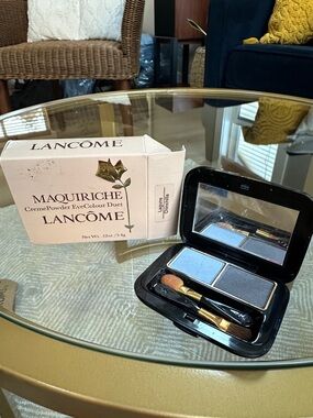 Vintage Lancôme crème powder eye color duet in Laguna/chinchilla